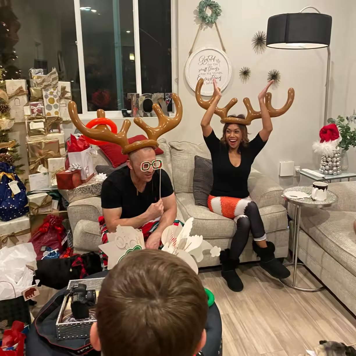 Reindeer Antler Hat Ring Toss Game