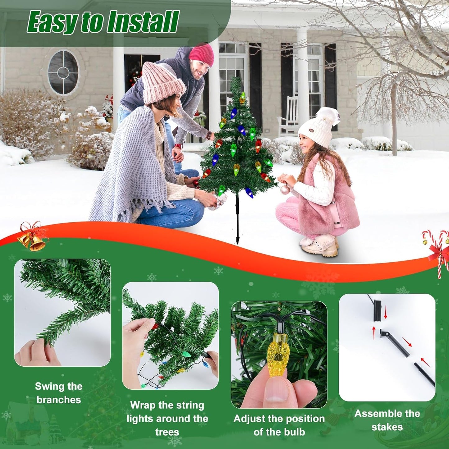 Solar Christmas Tree Lights - SALE ENDS TONIGHT