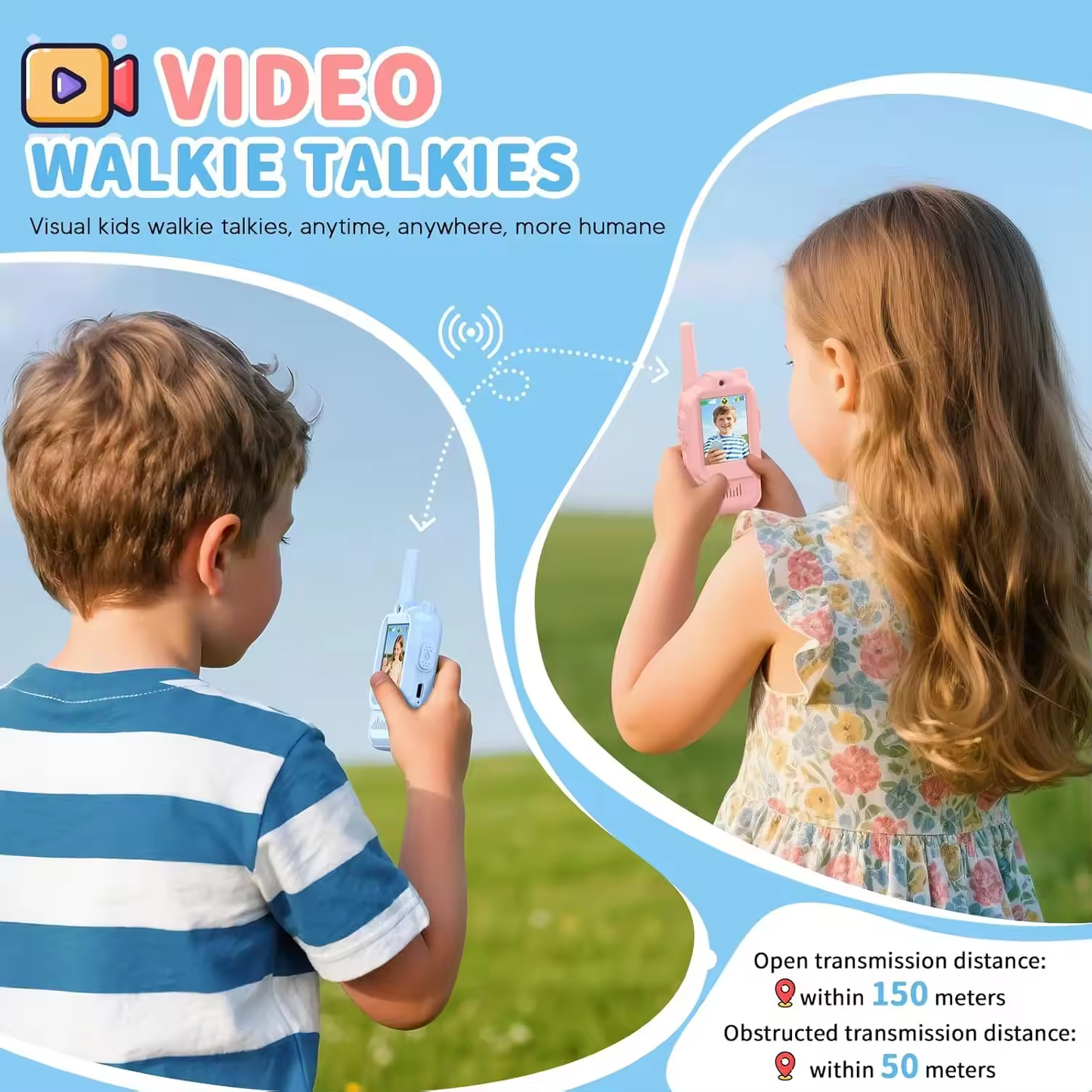 Kids Video Walkie Talkies Toys - 2 Pack
